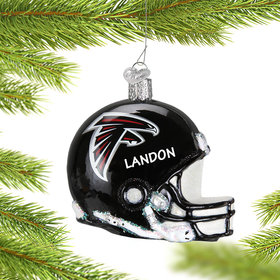 Personalized Atlanta Falcons NFL Helmet Christmas Ornament