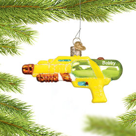 Personalized Squirt Gun Christmas Ornament
