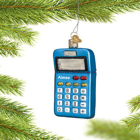 Personalized Calculator Christmas Ornament