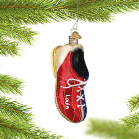 Personalized Bowling Shoe Christmas Ornament