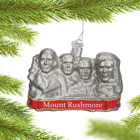 Personalized Mount Rushmore Christmas Ornament