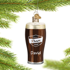 Personalized Craft Beer Christmas Ornament