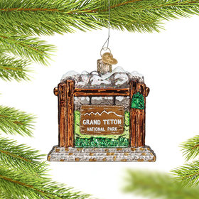Personalized Grand Teton National Park Christmas Ornament
