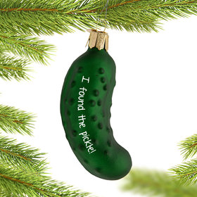 Personalized Pickle Christmas Ornament