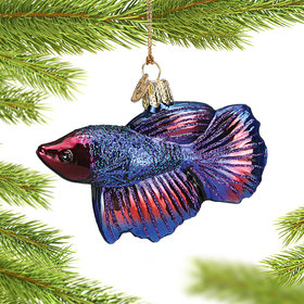 Betta Fish Christmas Ornament