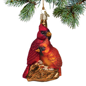 Pair of Cardinals Christmas Ornament
