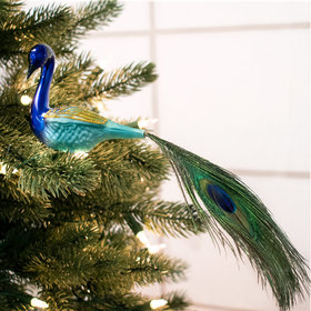 Magnificent Peacock Christmas Ornament