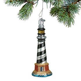 Personalized Cape Hatteras Lighthouse Christmas Ornament