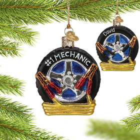Personalized Auto Mechanic Christmas Ornament