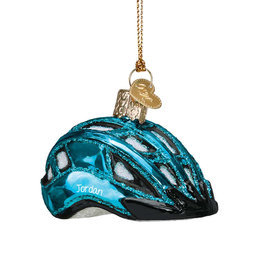 Personalized Bike Helmet Christmas Ornament