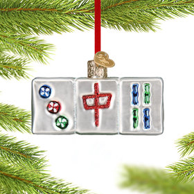 Mahjong Christmas Ornament