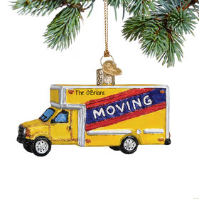 Personalized Moving Truck Christmas Ornament
