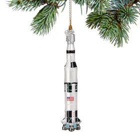Space Rocket Ship Christmas Ornament