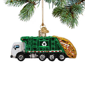 Recycling Garbage Truck Christmas Ornament