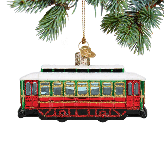 San Francisco Cable Car Christmas Ornament