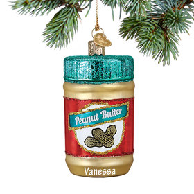 Personalized Jar of Peanut Butter Christmas Ornament