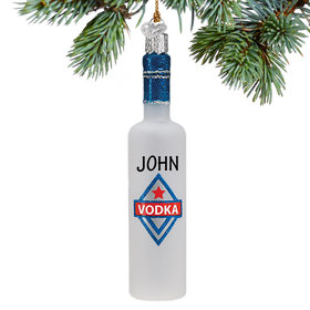 Personalized Vodka Christmas Ornament