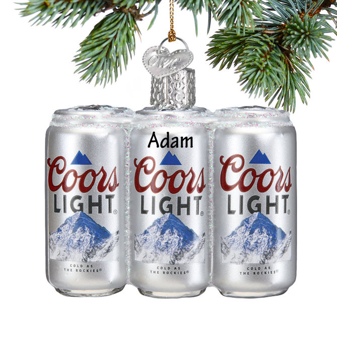 Fitzula's Gift Shop: Old World Christmas Coors Light Six Pack Ornament