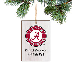 Personalized University of Alabama Christmas Ornament