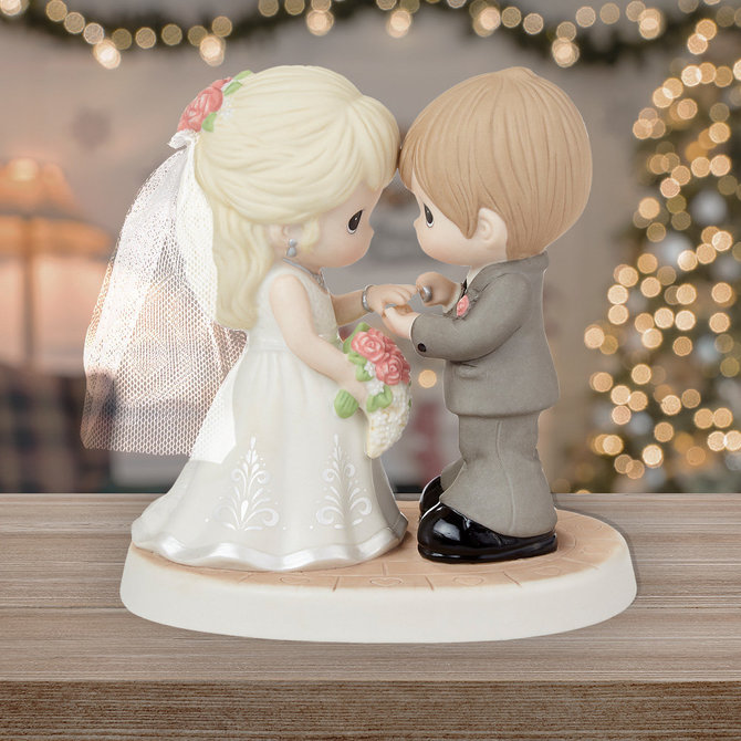 Precious Moments - Brides and grooms just love being able to mix and match  these figurines to be a reflection of their relationship. They look  adorable on the top of any wedding