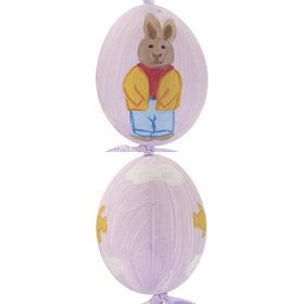 Boy Bunny Easter Egg (Purple) Christmas Ornament