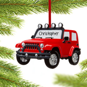 Personalized Jeep 4x4 Christmas Ornament