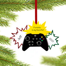 Personalized Star Video Game Player Christmas Ornament