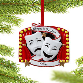 Personalized Theater Masks Christmas Ornament