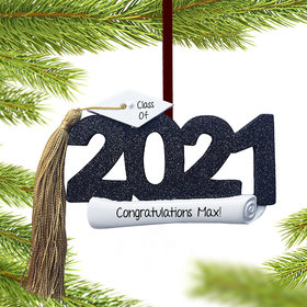 Personalized Class of 2021 Graduation Christmas Ornament