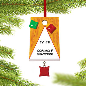 Personalized Corn Hole Christmas Ornament