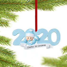 Personalized 2020 Baby's First Christmas Ornament