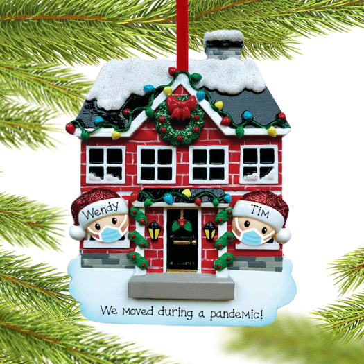 Personalized Vaccine Pandemic Couple Christmas Ornament
