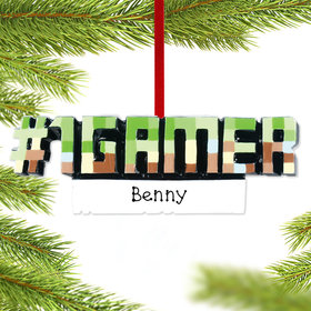 Personalized #1 Gamer Christmas Ornament