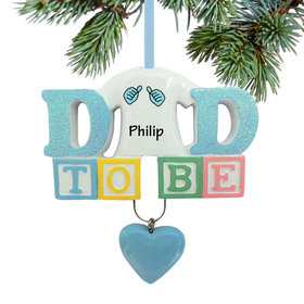 Personalized Baby's First - Dad to Be Christmas Ornament