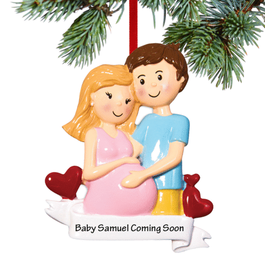 Personalized Baby's First - Expecting Couple Christmas Ornament