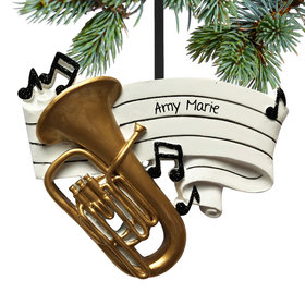 Personalized Tuba Christmas Ornament