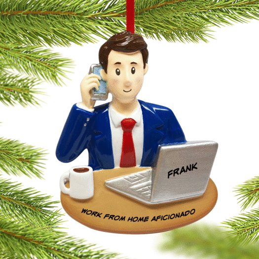 Personalized Businessman Christmas Ornament
