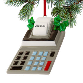Personalized Accountant's Calculator Christmas Ornament