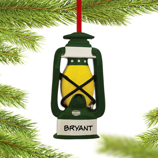 Personalized Camping Lantern Christmas Ornament