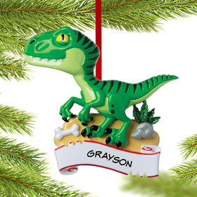 Personalized Dinosaur Christmas Ornament