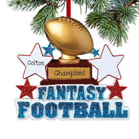 Personalized Fantasy Football Christmas Ornament