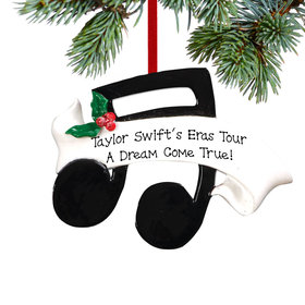 Personalized Musical Note Christmas Ornament