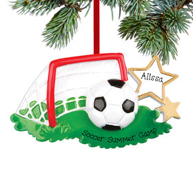 Personalized Soccer Camp Christmas Ornament