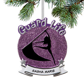 Personalized Color Guard Life Christmas Ornament