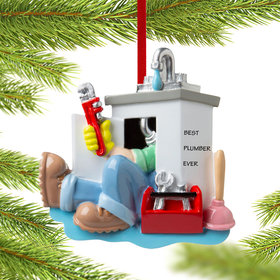 Personalized Plumber Christmas Ornament