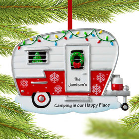 Personalized Trailer Camper Christmas Ornament