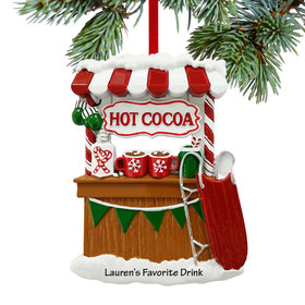 Personalized Hot Cocoa Stand Christmas Ornament