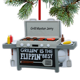 Personalized Grillin Is The Flippin Best Christmas Ornament