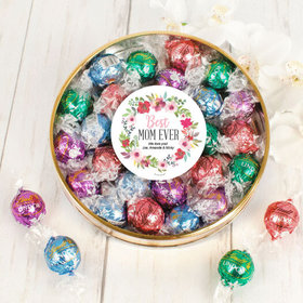 Personalized Mother's Gift Large Plastic Tin with Lindt Truffles (24pcs)