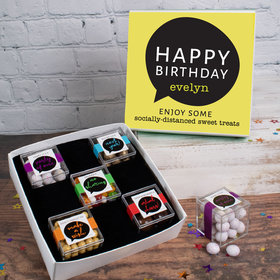 Birthday Care Package Personalized Premium Gift Box with 5 JUST CANDY® favor cubes
